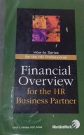 Financial Overview for The HR Business Partner