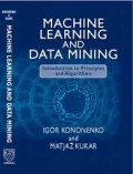 Machine learning and data mining : introduction to principles and algorithms