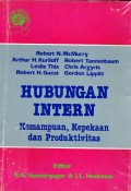 Hubungan Intern : kemampuan, kepekaan, dan produktivitas