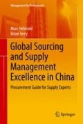 Global Sourcing And Supply Management Excellence In China : procurement guide for supply experts