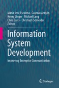 Information System Development : improving enterprise communication
