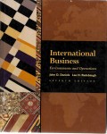 International Business : environments and operations