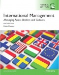 International Management : managing across borders and cultures