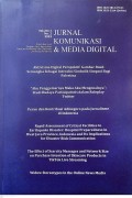 Jurnal Komunikasi & Media Digital