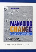 Managing Change : cases and concepts