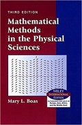 Mathematical Methods in the Physical Sciences