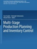 Multi-stage Production Planning and Inventory Control