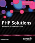 PHP Solutions : dynamic web design made easy