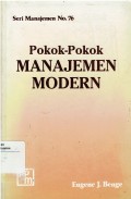 Pokok-Pokok Manajemen Modern