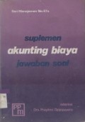 Suplemen Akunting Biaya : jawaban soal