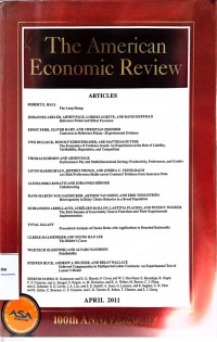 The American Economic Review: April 2011