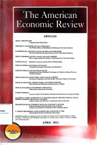 The American Economic Review: April 2012