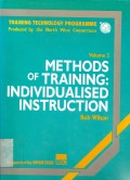 The Training Technology Programme : methods of training individualised instruction vol. 3