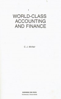 World Class Accounting and Finance