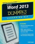Word 2013 for Dummies : elearning kit