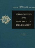 Interval Velocities from Seismic Reflection Time Measurements