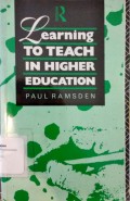 Learning To Teach In Higher Education