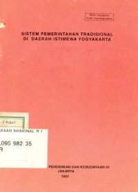 Sistem Pemerintahan Tradisional di Daerah Istimewa Yogyakarta
